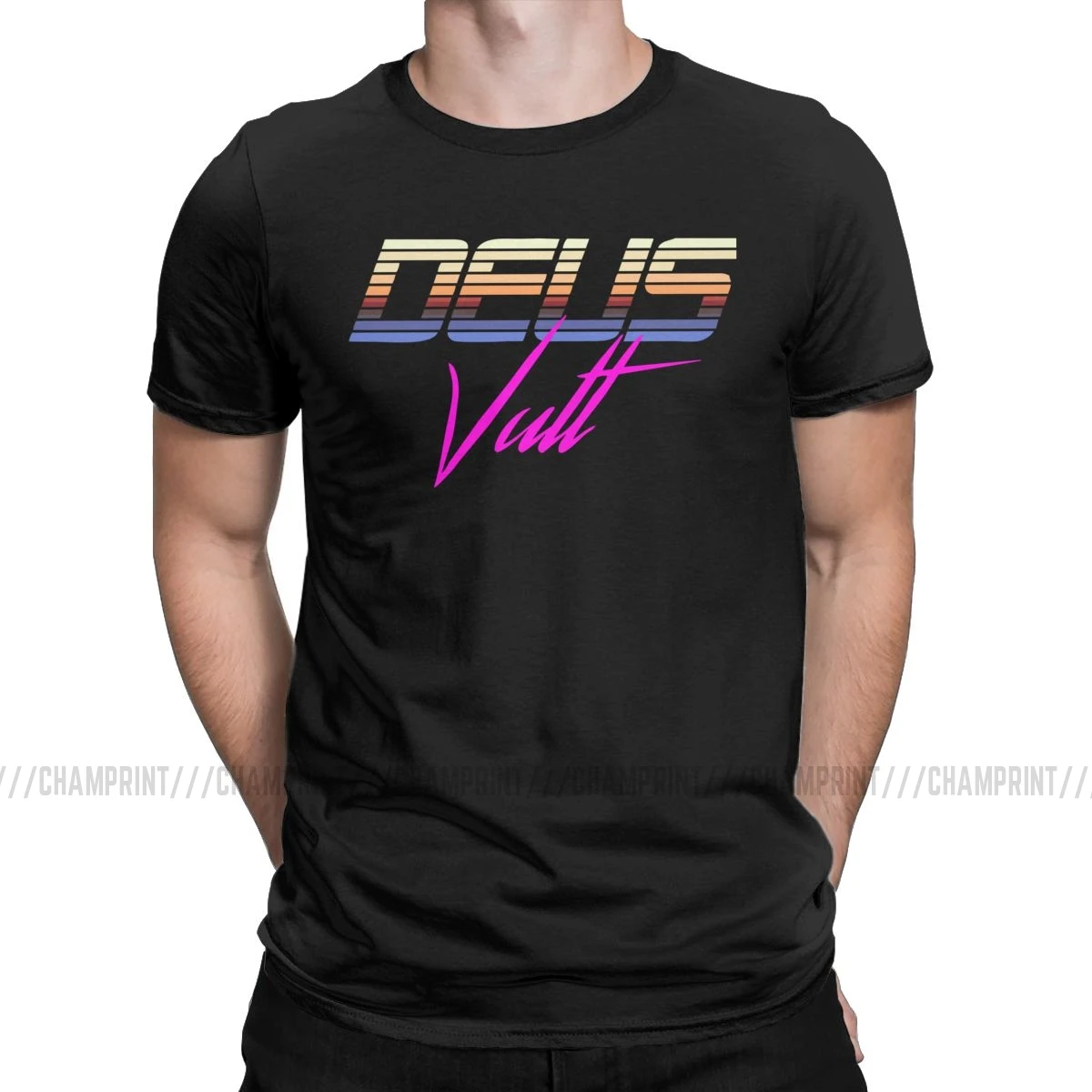 Мужская футболка Deus Vult Synthwave футболки крестовых королей игры Средневековья