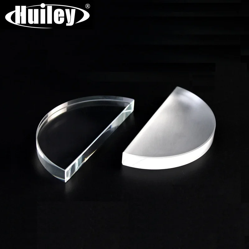 Prisms Optical Semicircular Glass Lens Semicylindrical Prism Light