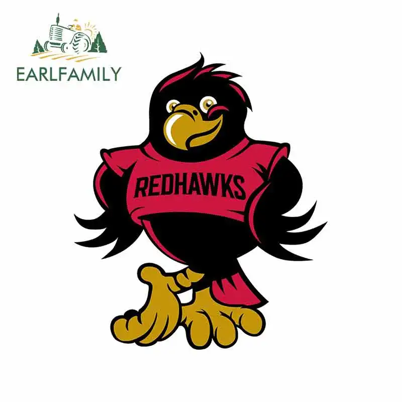 

EARLFAMILY 13cm x 11.1cm for Seattle Redhawks Logo Cartoon Funny Car Stickers RV VAN 3D DIY Fine Decal JDM Vinyl Car Wrap Truck