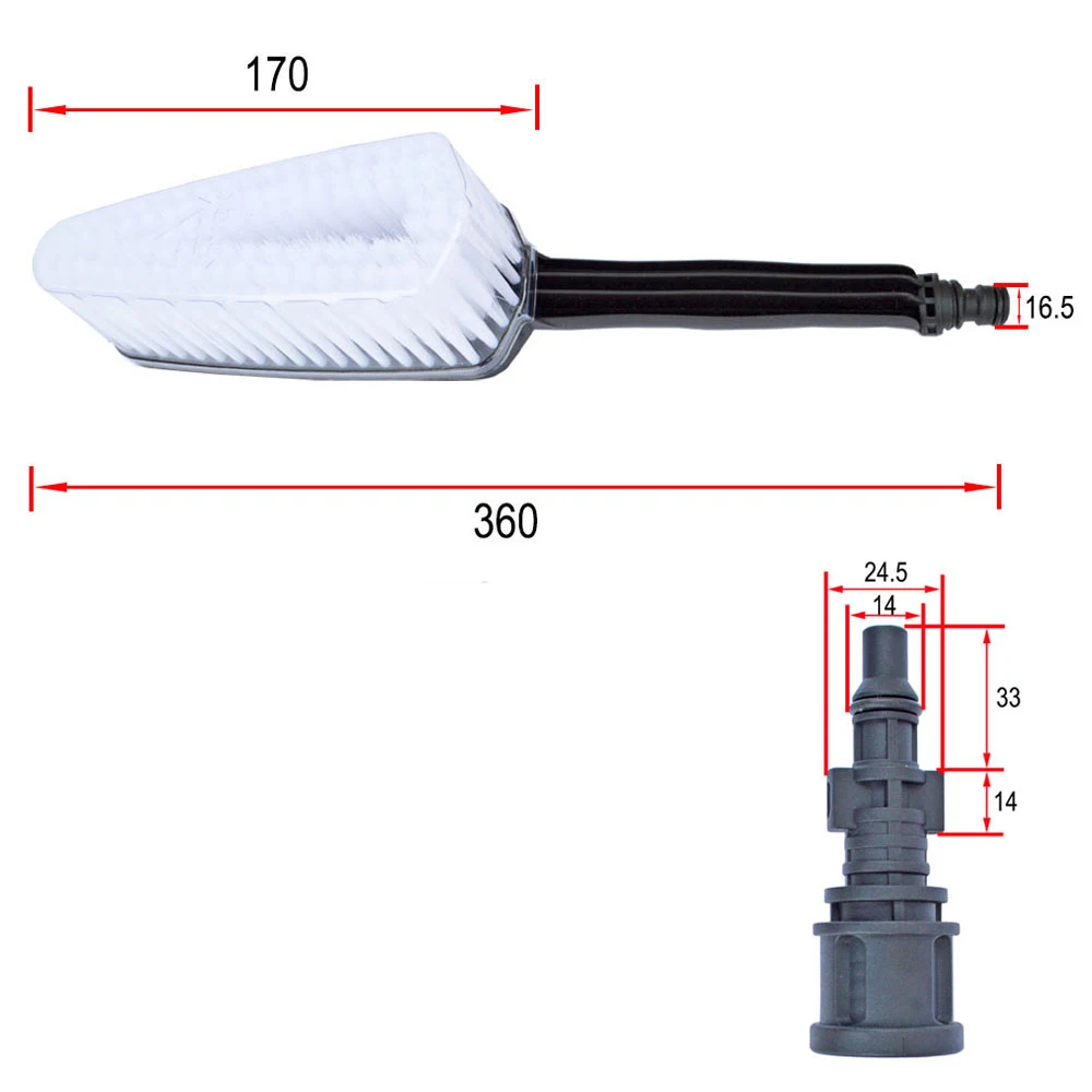 Фиксирующая щетка Чистка стирка воды жесткая щетка для Lavor мойка высокого давления мойка автомобиля