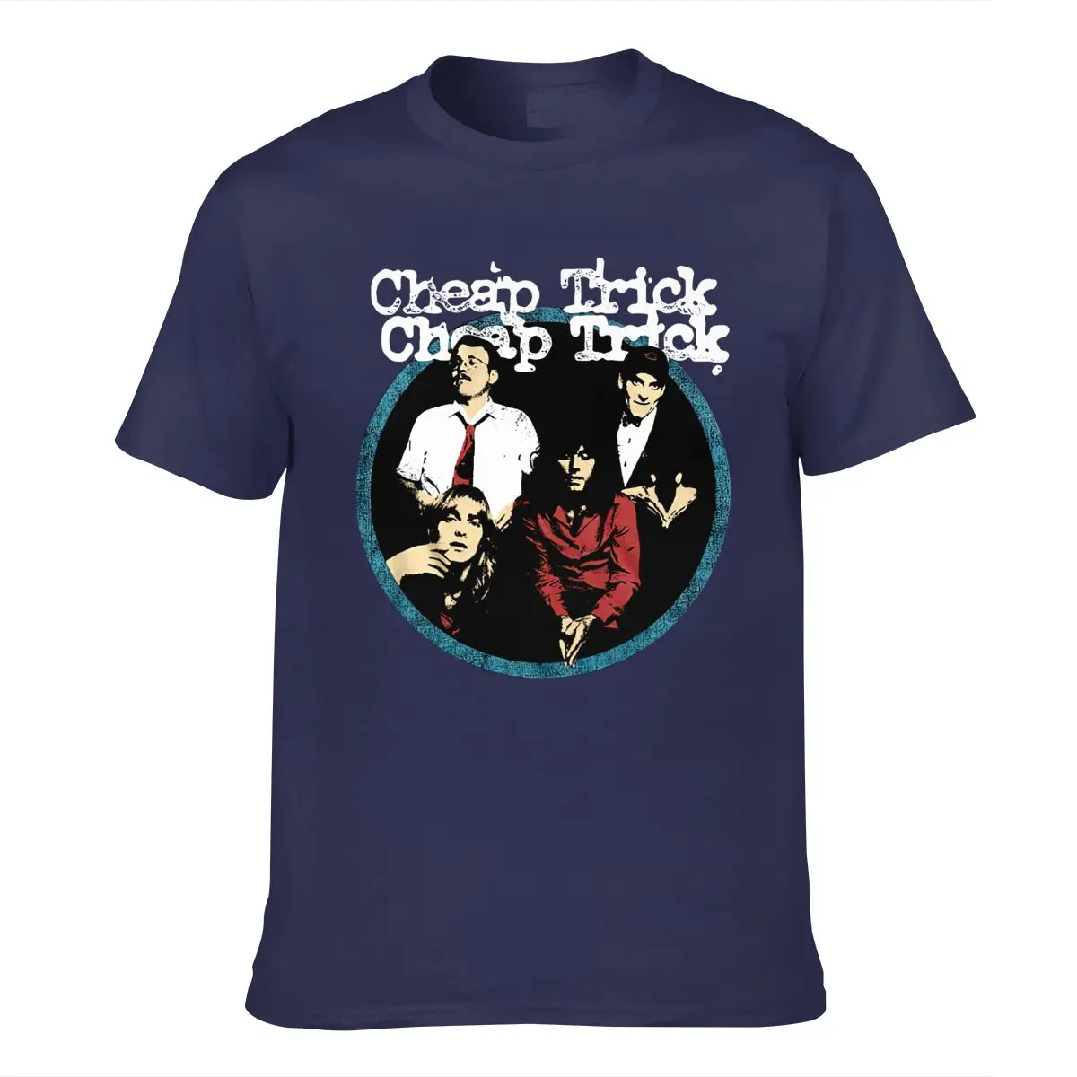 

Cheap Trick Circle Band Photo Adult T Shirt Rock Music