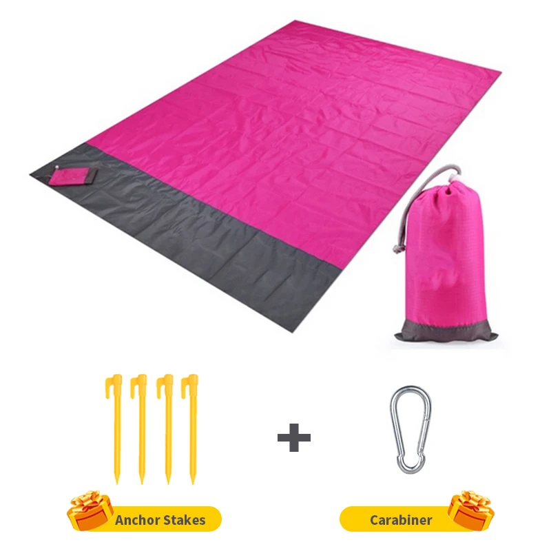 Waterproof Pocket Beach & Picnic Blanket - Portable, Lightweight, Folding Outdoor Mat