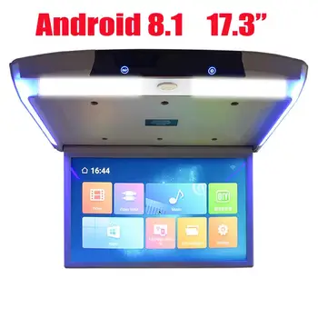 

17.3 Inch Android 8.1 Car Roof Mount Monitor Ceiling HD 1080P Video Player With IPS Screen WIFI/HDMI/USB/SD/FM/Bluetooth/Speake
