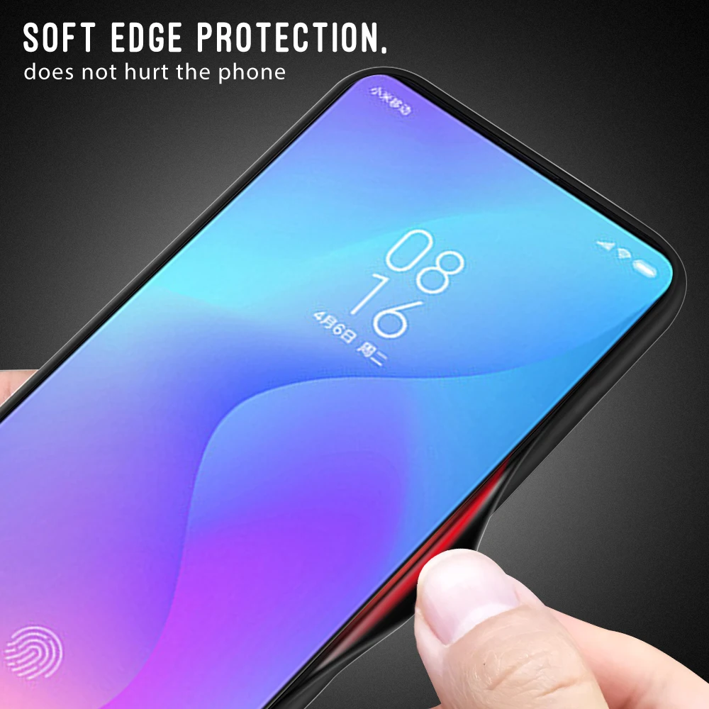 Текстурный градиентный чехол для Xiaomi mi 9 T Pro Red k20 pro телефона из закаленного стекла