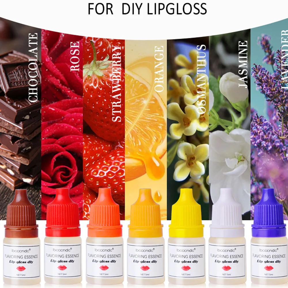 5Ml 7 Sapore Aroma Naturale Essenza Goccia Di Olio Per Lucidalabbra Base Lucidalabbra Fai Da Te Rossetto Fatto A Mano Fragranza Aroma