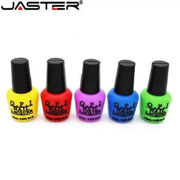 

JASTER Promotional Mini Cartoon External Storage USB 2.0 4GB 8GB 16GB 32GB 64GBFashionable women's nail polish USB Flash Drive