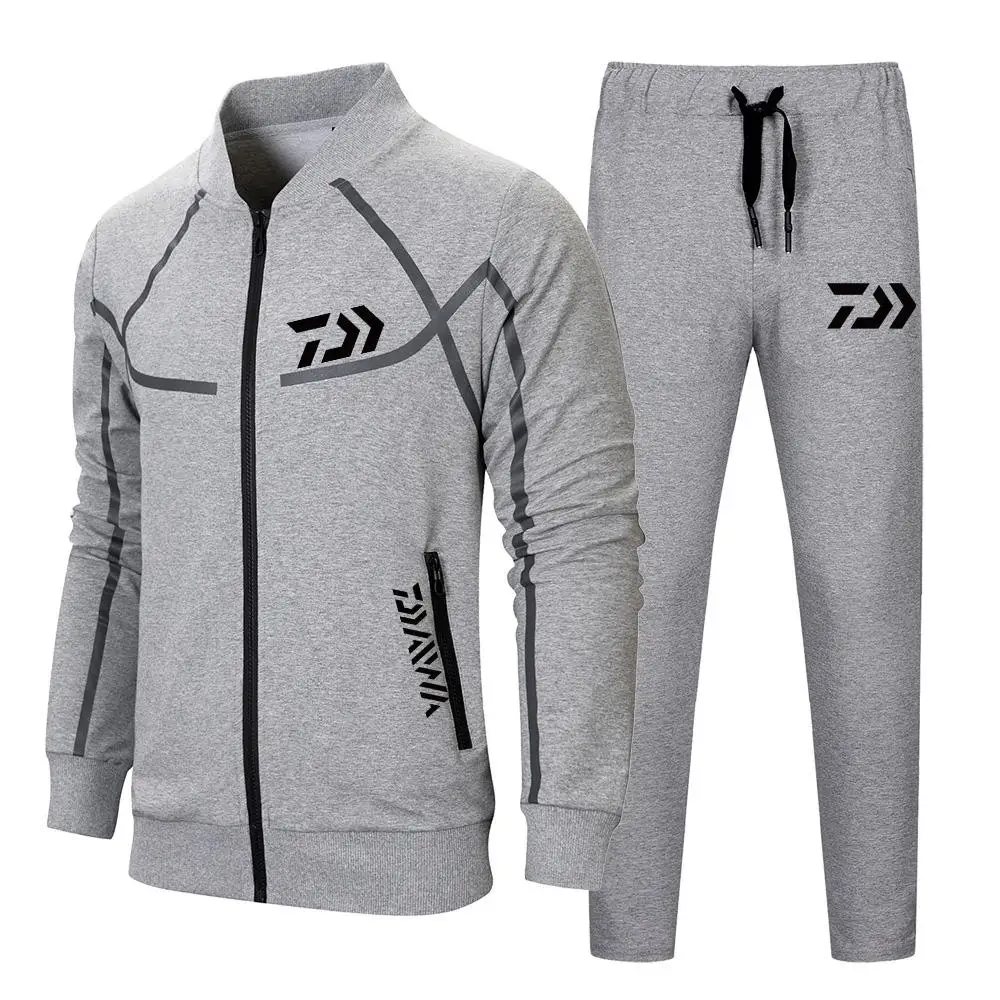 Новые осенне-зимние мужские куртки для рыбалки DAIWA и штаны рыболовные высококачественные спортивные дышащие Рыболовные костюмы DAWA - Цвет: 32