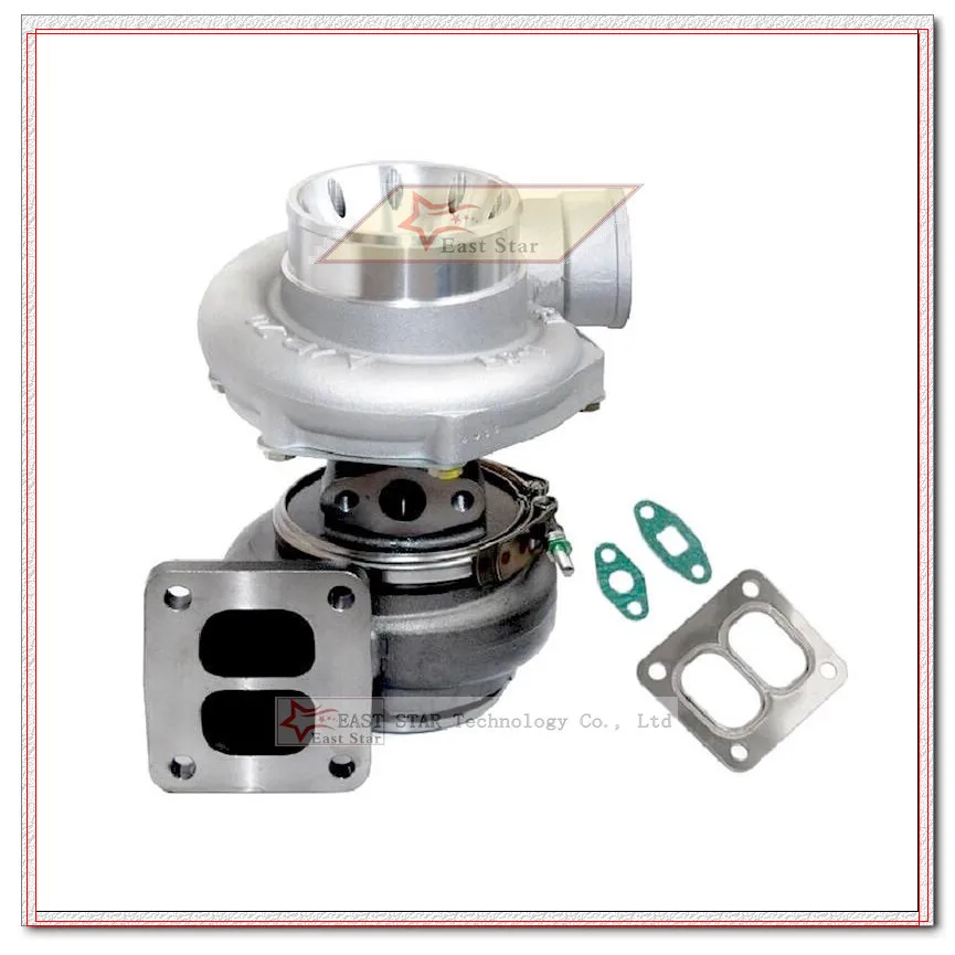 TURBO T78 T4 Two hole flange Turbocharger Comp AR.70 Turbine For Racing car Horsepower 500-1000HP Exhaust outlet V band gaskets (1)