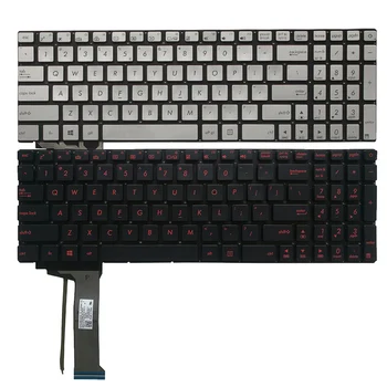 

US backlit laptop keyboard FOR ASUS GL552 GL552J GL552JX GL552V GL552VL GL552VW N552VW N552VX G771JM G771JW Red/Silver