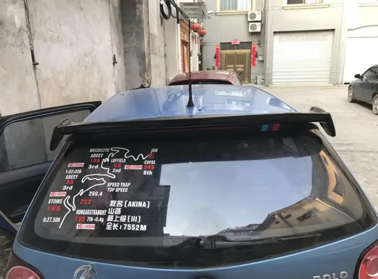 Спойлер для Volkswagen POLO 2003 2009 WX спойлер высокого качества из АБС пластика заднее