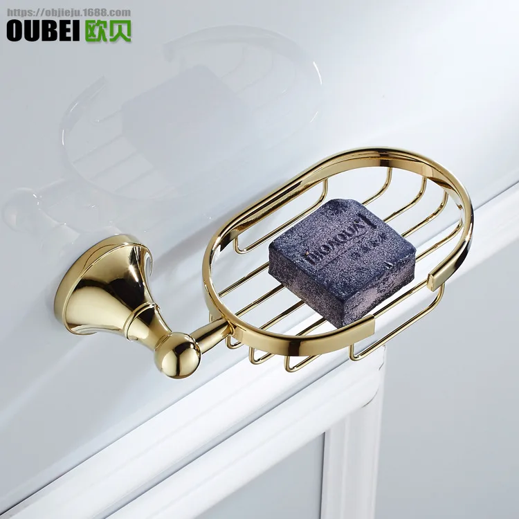 

John Obey Sanitary Ware Manufacturers Direct Selling Special Offer Brass Pendant Gold-Plated Soap Dish Fertilizer Soap Dish Bask