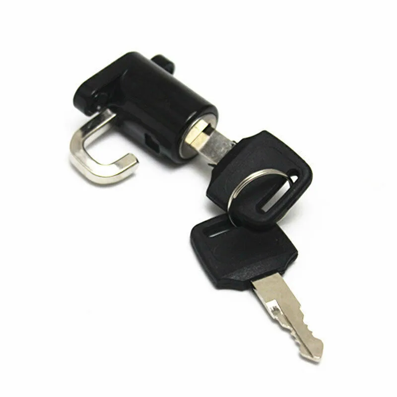  2pcs Anti-theft Motorcycle Bike Security Helmet Lock Hanger and 2 Keys Motorcycle Accessory 