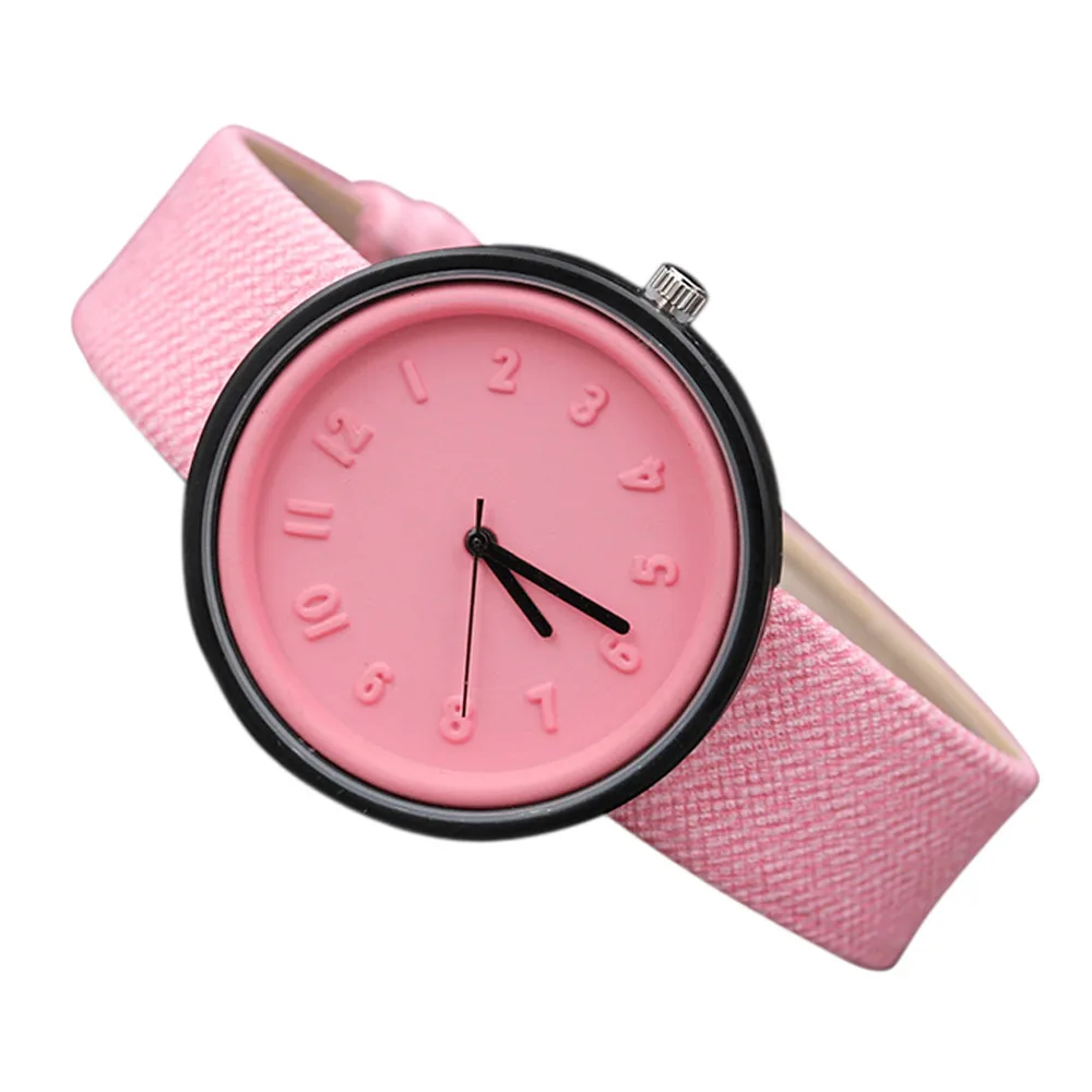 Унисекс, простые модные часы с цифрами, кварцевые, Холщовый ремень, наручные часы, модные, повседневные, женские, наручные часы, водонепроницаемые, reloj mujer#10 - Цвет: as photo