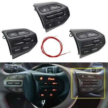 

Car accessories Steering Wheel Button For KIA K2 RIO 2017 2018 2019 RIO X LINE Buttons Bluetooth Phone Cruise Control Volume
