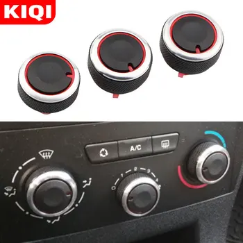 

KIQI 3Pcs Air Conditioning Knob for Peugeot 307 CITROEN C4 MK1 C-TRIOMPHE AC Heat Control Switch Button Knobs Aluminum Alloy