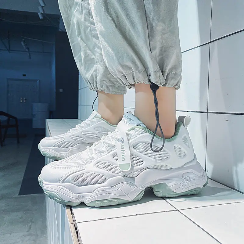 

Korean version of the trend of old shoes sneakers men's increased running breathable mesh shoes