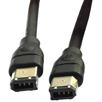 

IEEE1394B 6P Male TO 6P Male Cable black IEEE 1394 Firewire 400 to Firewire 400 Cable