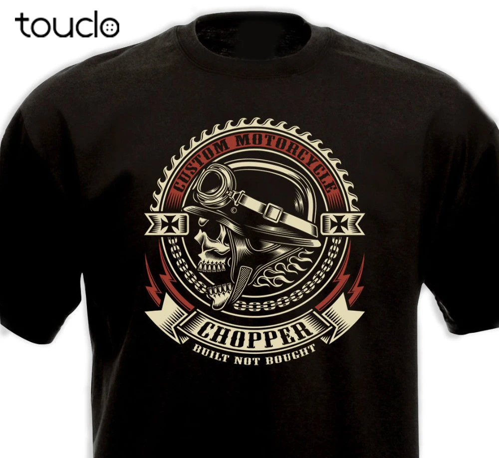 Chopper Custom Motorcycle Biker Rider 
