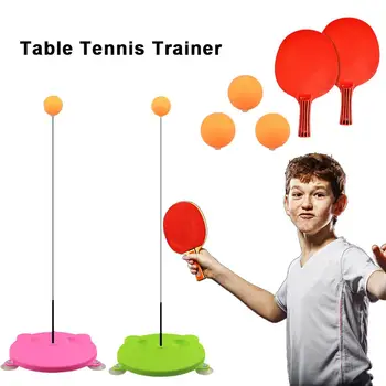 

Table Tennis Trainer with Soft Shank Portable Table Tennis Set with 2 Rackets and 3 Exercise Balls dropshipping