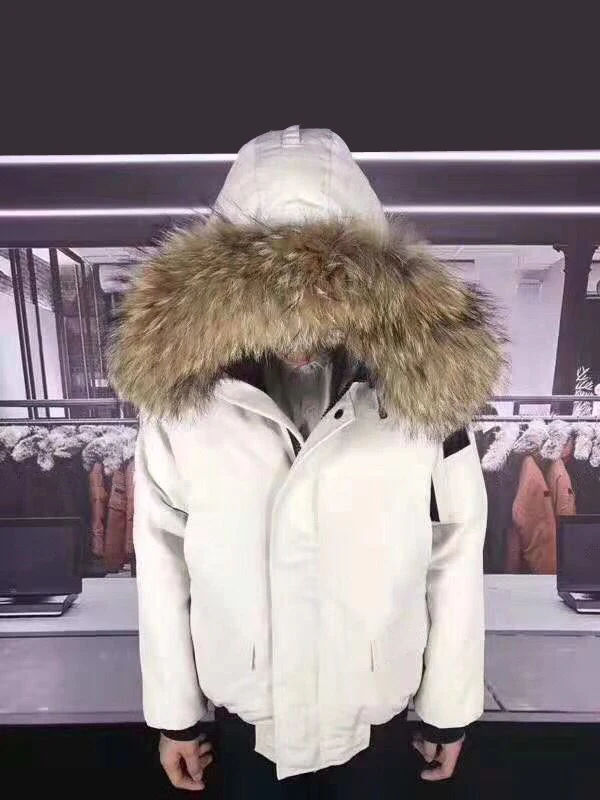 Мужской пуховик, зимняя куртка-пуховик для температуры-40 градусов, верхняя одежда, пуховая парка, куртка с гусиным пухом, мужской пуховик с натуральным большим меховым воротником