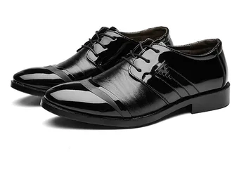 

Fashion Men Casual Leather Shoes Men Business Wedding Dress Shoes Formal Pointed Toe Male Oxfords Shoes Zapatos De Hombre