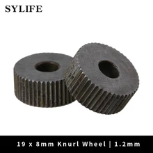 2x Anti Slip Single Straight Coarse 1.2mm Linear Knurling Wheel for Metal Lathe
