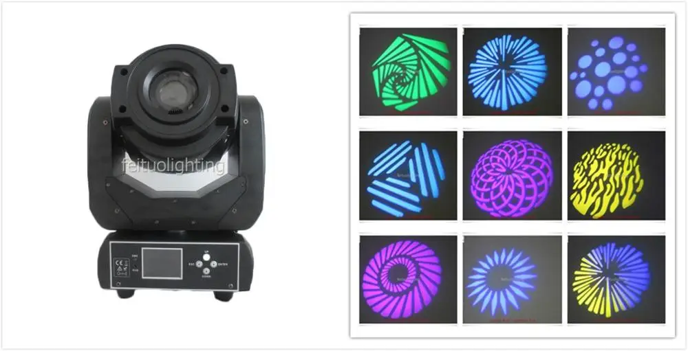 E-4pcs dj освещение для сцены Дискотека 90 Вт Радуга с эффектом DMX gobo led spot moving head light
