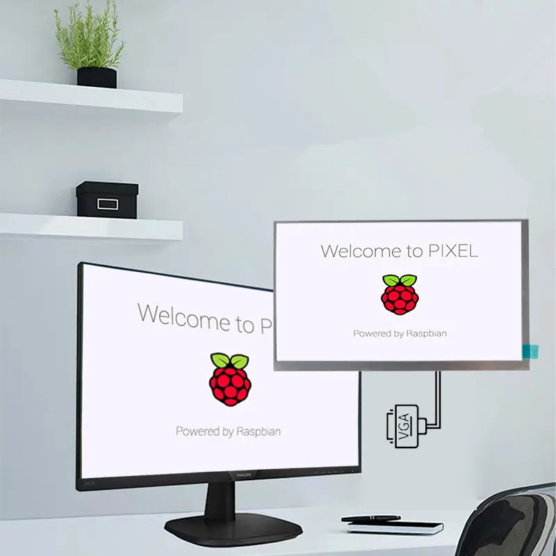 10,1 дюймовый ЖК-экран монитор+ плата драйвера HDMI/VGA/2AV для Raspberry Pi Jetson Nano Windows