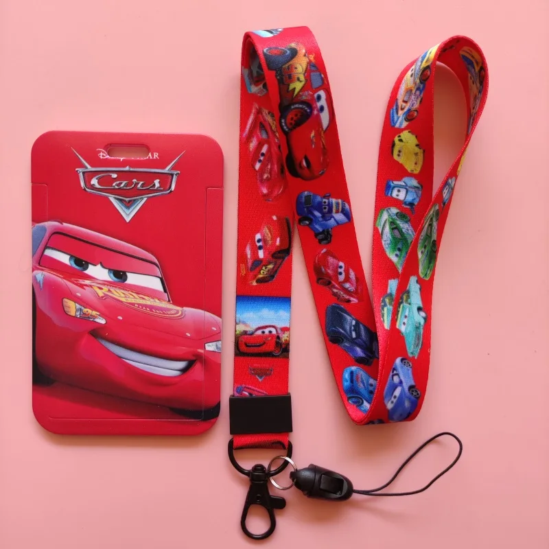 Card Holder Bank Card Holder Business Badge Card Case Frame Employee Case Cover Student Lanyard ID Holder For Disney Cars