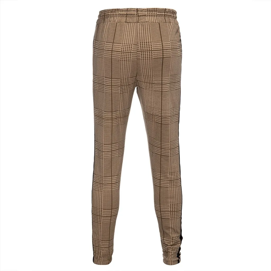 Men Splicing Striped Overalls Casual Pocket Sport Work Casual Long Trouser Drawstring Pants Streetwear Pantalones de hombre#2