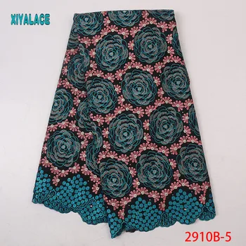 

High Quality Most Popular New Style African Lace Fabric Switzerland embroidery Lace Wedding Bridal Dress Lace Fabric YA2910B-5