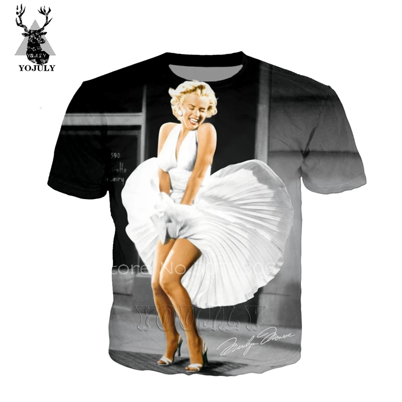 

Marilyn Monroe tshirt stranger things t shirt new arrival T-shirt 3D harajuku sweatshirt lil peep shirt streetwear hip hop A213