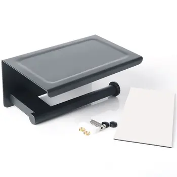 

Toilet Paper Holder Bathroom Tissue Roll Holder with Shelf