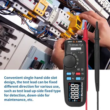 

Digital Multimeter 6000 Counts TRMS Tester AC/DC Voltage Current Ohm Frequency Tester V-Alert Diode Meter With Color Screen