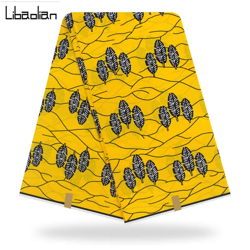 Настоящий воск вощеный хлопок Анкара Африканский батик печать ткань для свадебного платья африканская ткань F909-07