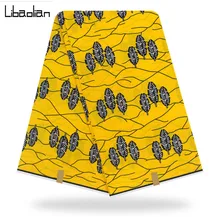 Настоящий воск вощеный хлопок Анкара Африканский батик печать ткань для свадебного платья африканская ткань F909-07