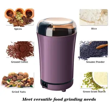 

Electric Coffee Grinder Mini Kitchen Salt Pepper Grinder Powerful Beans Spices Nut Seed Coffee Bean Grind Grain Mill Crusher