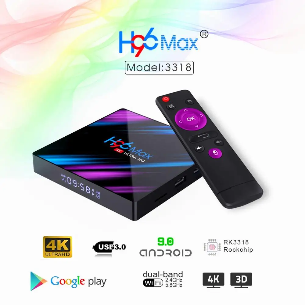 Android 9,0 tv Box 4K Ultra HD медиаплеер Android tv Box Youtube Google Assistant 5G Wif Bluetooth 4,0 Google tv Box 16GB 32GB