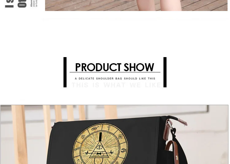 Gravity Falls Shoulder Bag Messenger Bags Comic Drama Bill Zyphur Wendy Mabel Kids Boys Girls Children School Travel Leisure Cross Pocket (6)