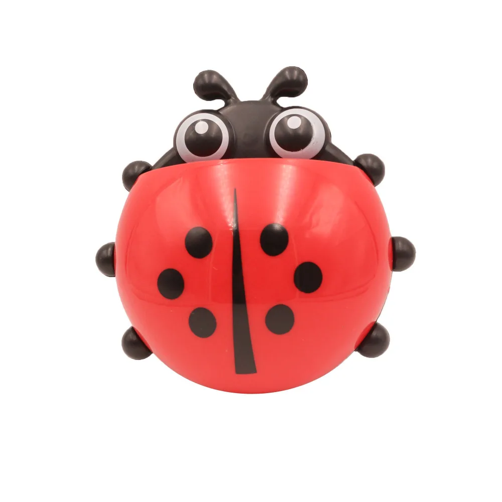

Hot sale Toothbrush Holder Suction Ladybird Toothpaste Wall Sucker Bathroom Sets Household Merchandises