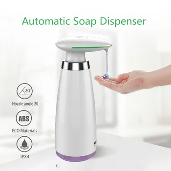 

350ml Automatic Soap Dispenser Infrared Motion Hand Free Touchless Sanitizer Kitchen Bathroom Smart Sensor Liquid Soap Dispenser