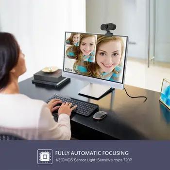 

For Online Course Full HD 1080P Auto Focus USB2.0 Webcam UVC Built-in Microphone Camera For PC Laptop PC Digital Camera Webcams