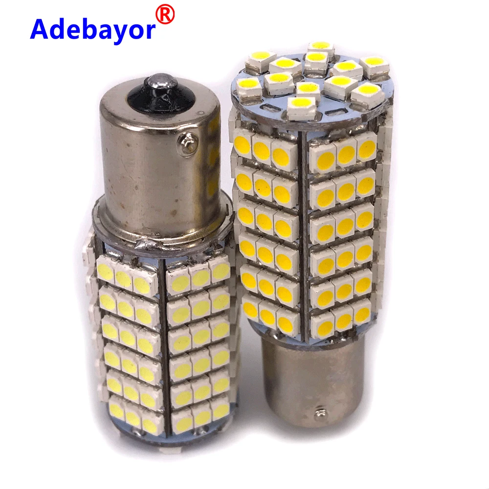 50 шт./лот 1156 BA15S p21w 120 SMD 3528 светодиодный задний фонарь стоп-сигнал светильник обратный сигнал поворота стояночный тормоз дневные ходовые огни Светодиодный лампы 12V белого цвета