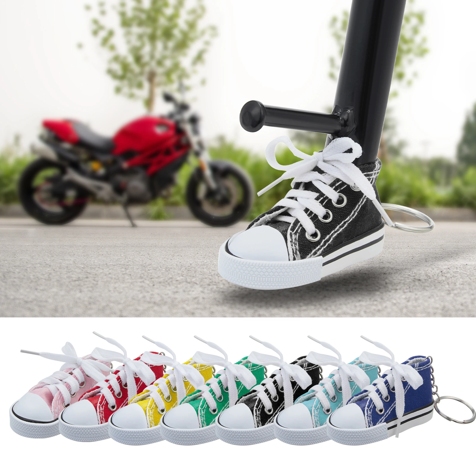 1pcs Creative Tripod cover For Motorcycle Bicycle Side Shoe Shape Foot Support Electric bike Tripod Decor Moto Parts New 2021 foot rest under desk