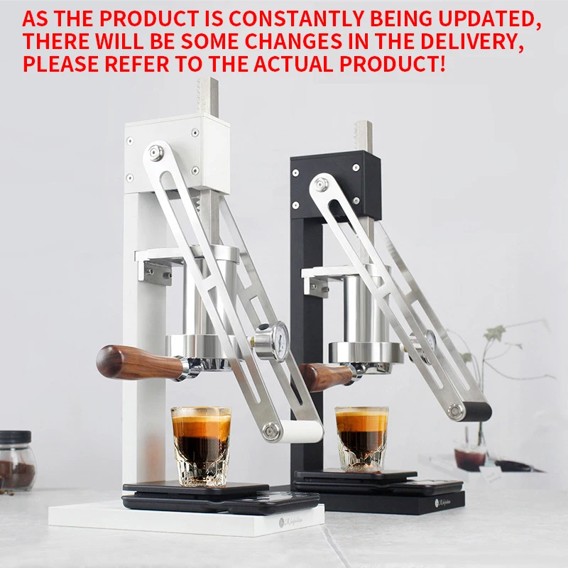 Manual Espresso Maker Hand Press Coffee Machine Lever Coffee Machine with Pressure Gauge Unplug