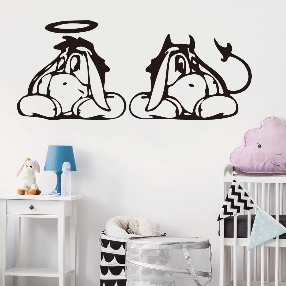 

Vehicle Eeyore Winnie The Pooh Wall Sticker Cartoon Eeyore Home Decoration Cute Beauty Home Decor For Kid Boys Girls Poster W618