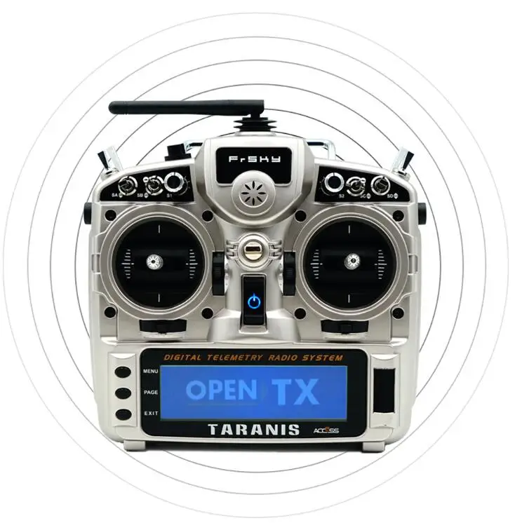 FrSky X9D Plus передатчик 2,4G 16CH ACCST Taranis с x8r reciever батареей/Frsky для радиоуправляемого дрона - Цвет: SILVER