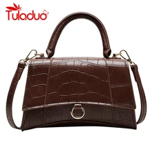 Женские винтажные кожаные сумки в стиле ретро с каменным узором, сумка на плечо, высокое качество, повседневные женские маленькие сумки-мессенджеры через плечо, женские сумки