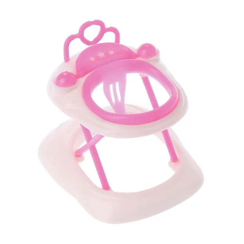 Pink for Stroller Assembly Baby Stroller Trolley Nursery Furniture Carts Toys for Doll Christmas dollhouse furniture