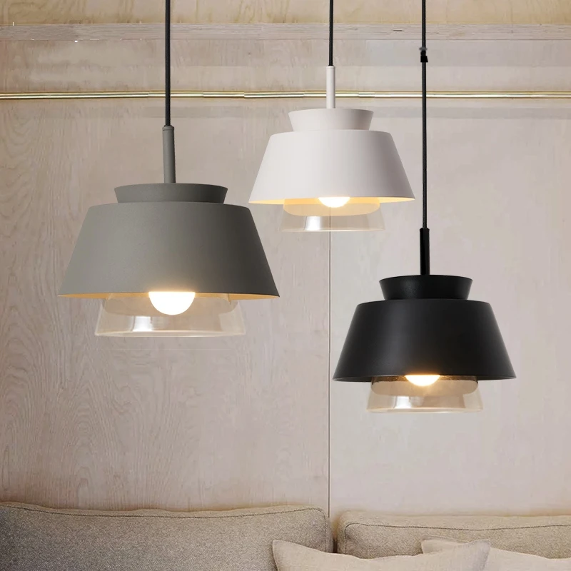 

Nordic Creative Glass LED Pendant Lights Dining Room Modern Simple Hanging Lights Aisle Restaurant Cafe Bar Decor Lights Fixture